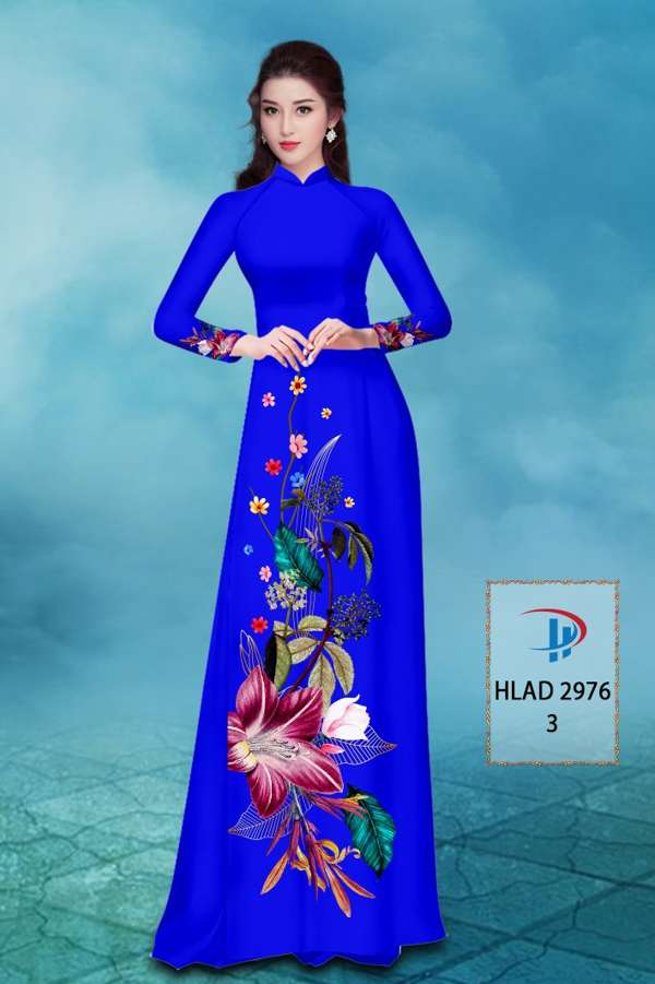 Vải Áo Dài Hoa In 3D AD HLAD2976 62